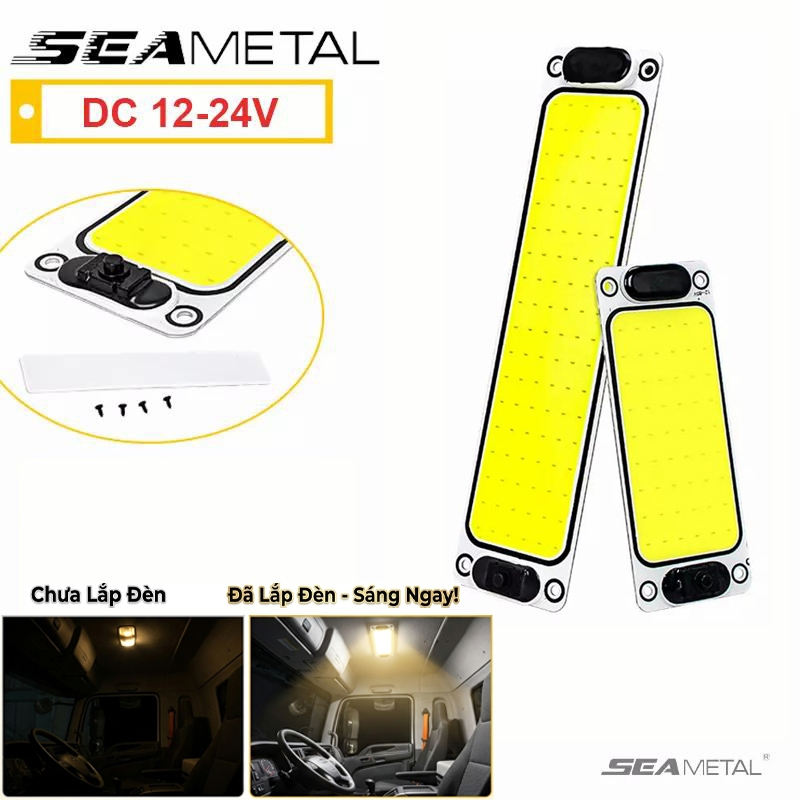 đèn trần ô tô SEAMETAL Đèn led cob 54 / 108smd 12 / 24v Ánh Sáng Trắng Gắn Trần Xe Hơi / Xe Tải