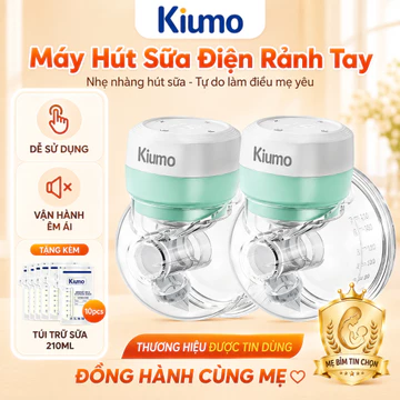 Kiumo【2 Trong 1】Máy Hút Sữa Điện, Có Thể Đeo & Cầm Tay, Màn Hình Thông Minh, 3 Chế Độ Hút, 27 Cấp Độ, Không Chứa BPA, Thiết Kế Chống Chảy Ngược, Dành Cho Gia Đình & Du Lịch