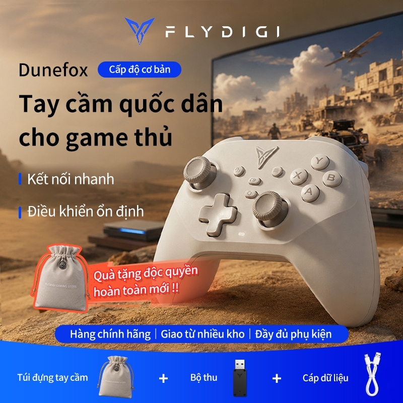 BH 12 tháng, Flydigi Dune fox Tay cầm game,Cần Hall không, trôi trễ thấ Cầm lâu không mỏip.