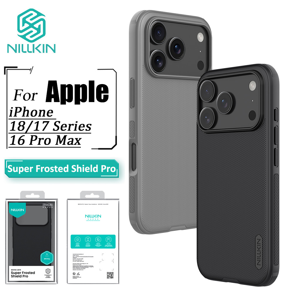 Ốp Lưng Nillkin Shield Pro Cho iPhone 18 Pro Max 17 Pro Max 16 / 15 / 14 Pro Max 17e / 16e Ốp lưng Chống Vân Tay Chống Sốc