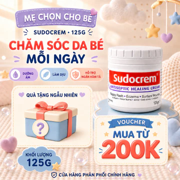 Kem ngăn ngừa chống hăm tã 125g cho trẻ sơ sinh Sudocrem kem hăm cho bé sơ sinh hiệu quả cho bé yêu của ban