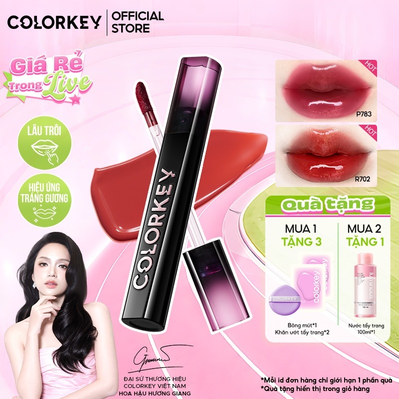 Son Bóng Lì Lâu Trôi COLORKEY, Nhẹ Môi Căng Mọng 2.5g