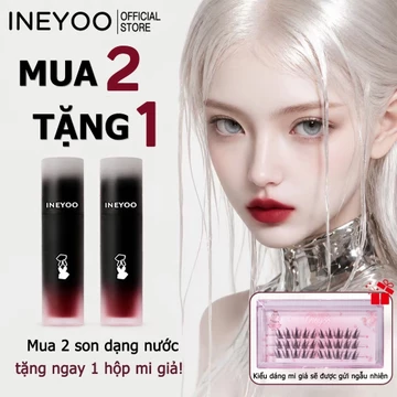 【Mua 2 son bóng tặng 1 đôi mi giả】【INEYOO】Son Lì Dưỡng Ẩm Dạng Velvet Đa Năng - Son Lì Tôn Da Cho Trang Điểm Nhẹ - 6 Tông Màu Kinh Điển - 2.5g - Hàng Chính Hãng