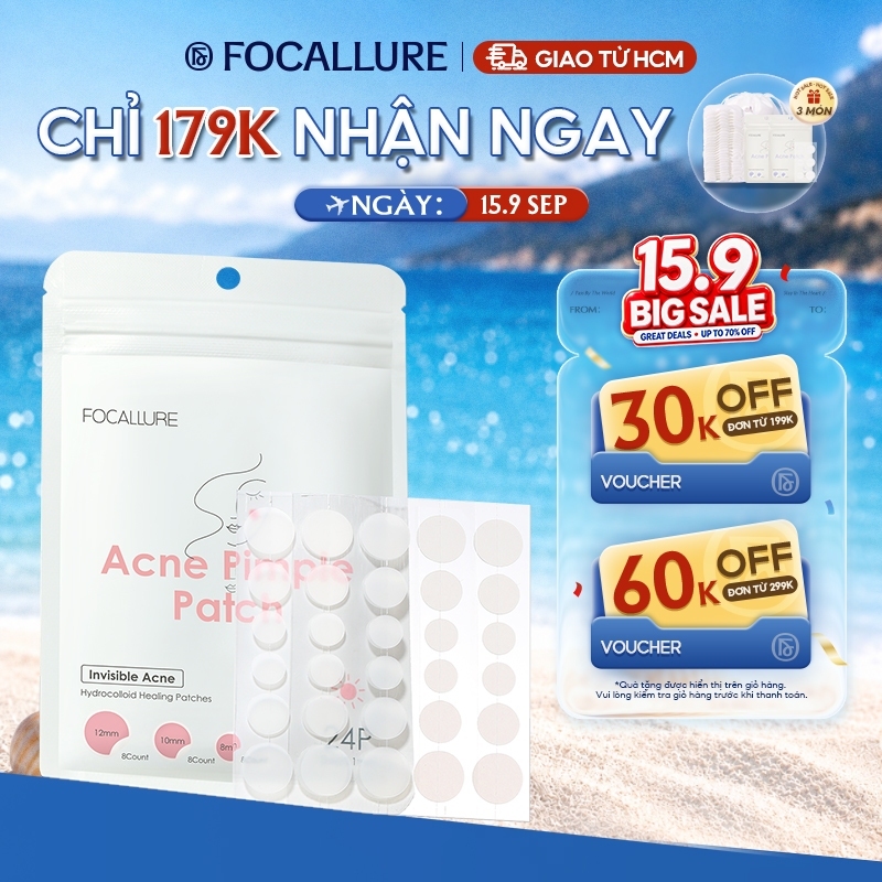 Miếng dán lấy nhân mụn FOCALLURE chống thấm nước chăm sóc da