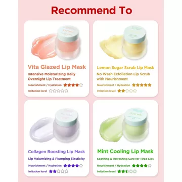 Mặt nạ dưỡng môi làm mát bạc hà TOCOBO – Mặt nạ ngủ môi làm mát cho môi khô, kích ứng – Táo bạc hà + Dầu ô liu 4 bánh & dầu ô liu phát triển bằng cây trà – Kết cấu nóng chảy mềm
