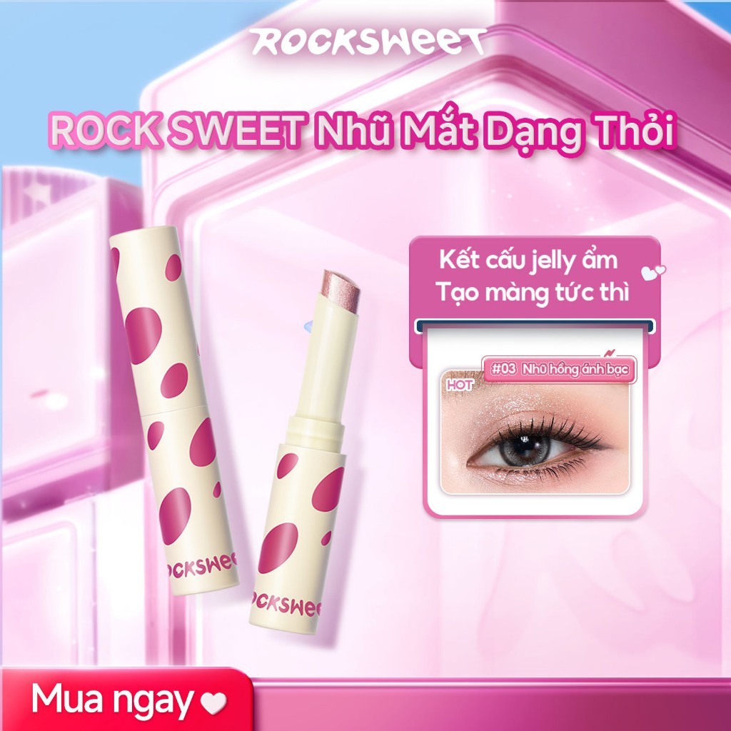 【NEW】ROCKSWEET Bút Mắt Nhũ Lấp Lánh – Chống Nước, Lâu Trôi, Dễ Sử Dụng Cho Người Mới Trang Điểm