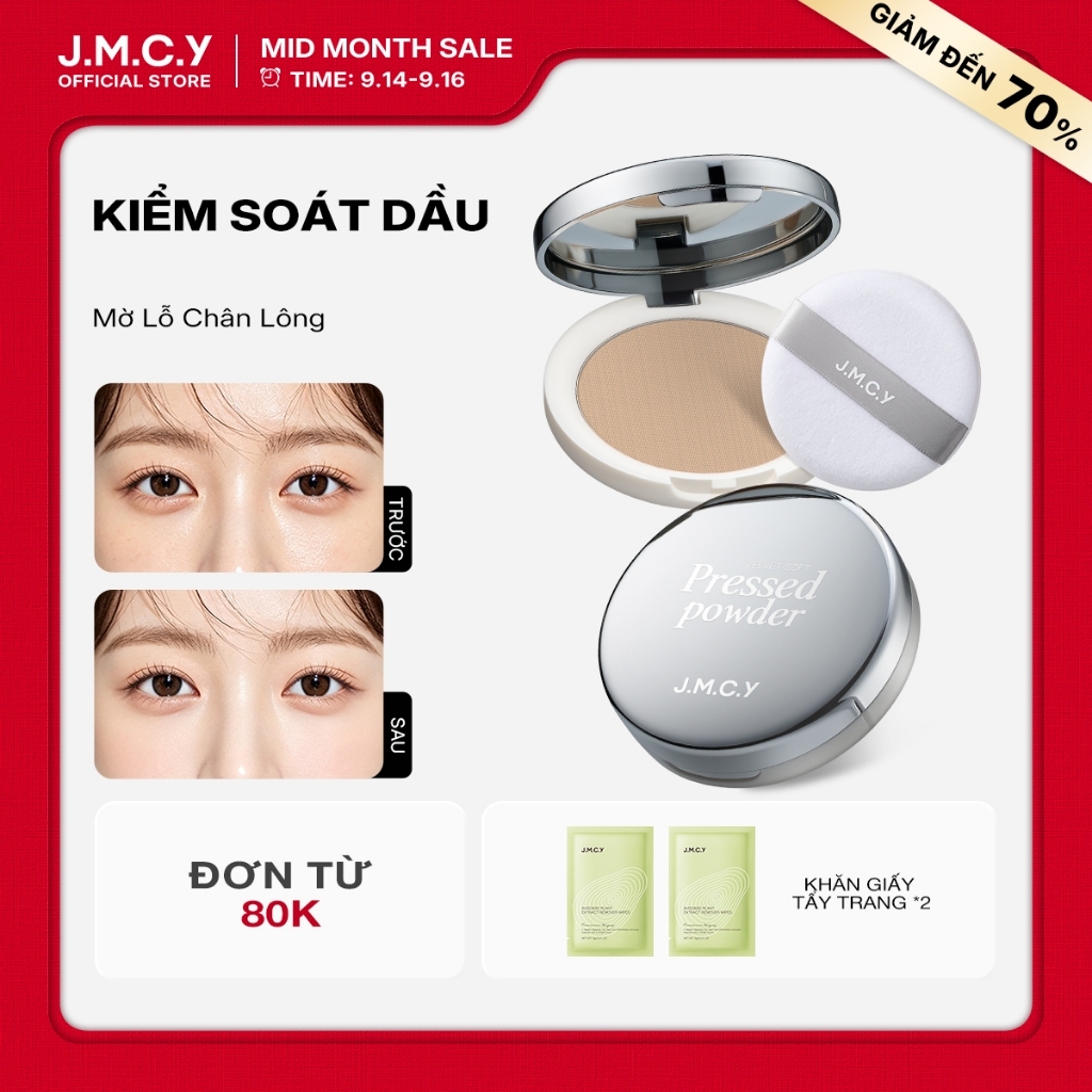 【Nâng cấp mới】Phấn Phủ JMCY kiềm dầu che khuyết điểm cao - Che khuyết điểm cao, định trang lâu