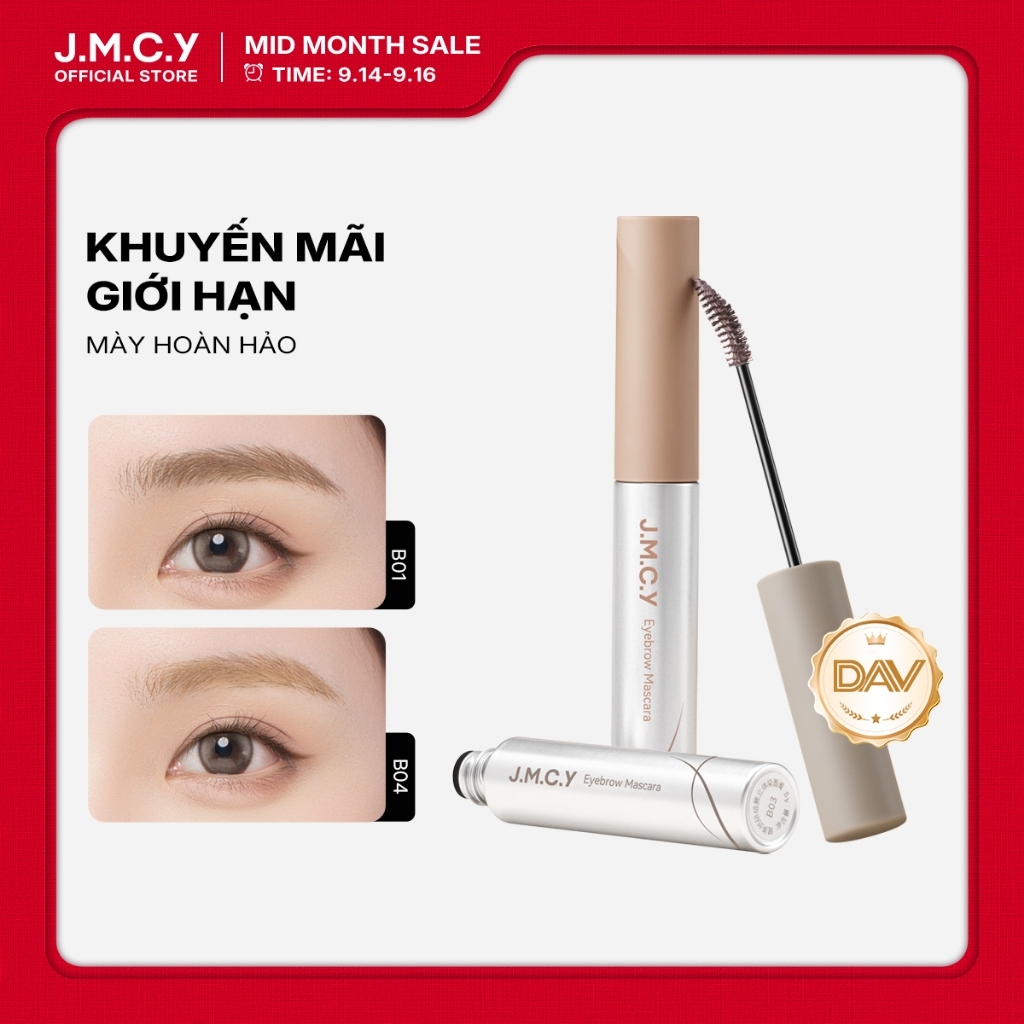 【Giá Chỉ Có Trên Live】JMCY Gel lông mày mờ Mascara lông mày màu lâu trôi trong 12 giờ áp dụng ở tuổi 15° Cho lông mày tự nhiên móc Gel nhung mờ sản phẩm bán chạy nhất
