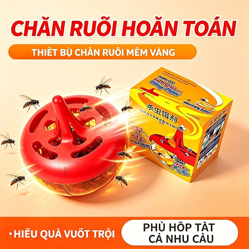 4 Hộp Bẫy Ruồi Trái Cây Quyến Rũ Rau Củ Ruồi Nhỏ Giết Nhà Bếp Côn Trùng Ruồi Nhỏ（Cửa hàng chính thức）