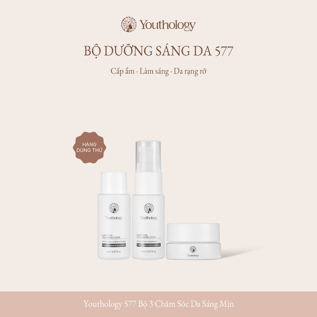 Youthology Series 577 Mini-Toner, Essence, Lotion and Cream-Brightening, Dưỡng ẩm và Chăm sóc da Hỗ trợ