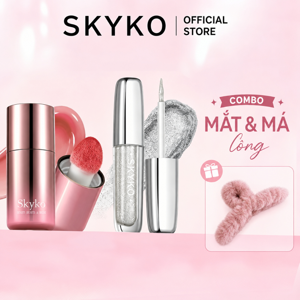 SKYKO Lược Liquid Eyesahdow & Liquid Blush Set Shining Watery