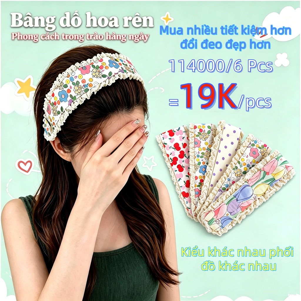 Băng đô Velcro ren ngọt ngào Công cụ tiện dụng