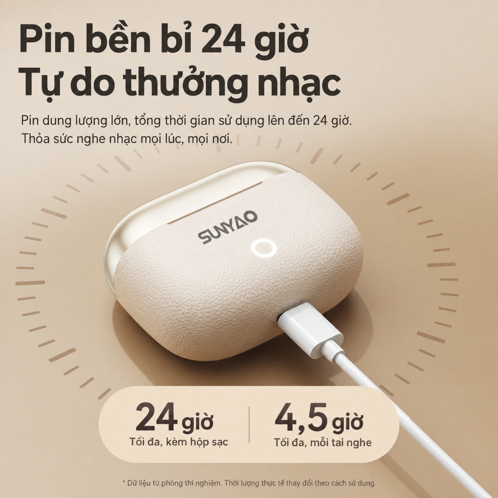 Tai nghe không dây Lenovo Sunyao LE221 Tai nghe nhét tai Tai nghe nhét tai có ENC khử tiếng ồn Vỏ kết cấu da pin 24H cho nhạc hoặc cuộc gọi Bluetooth 6.0 | BigBuy360 - bigbuy360.vn