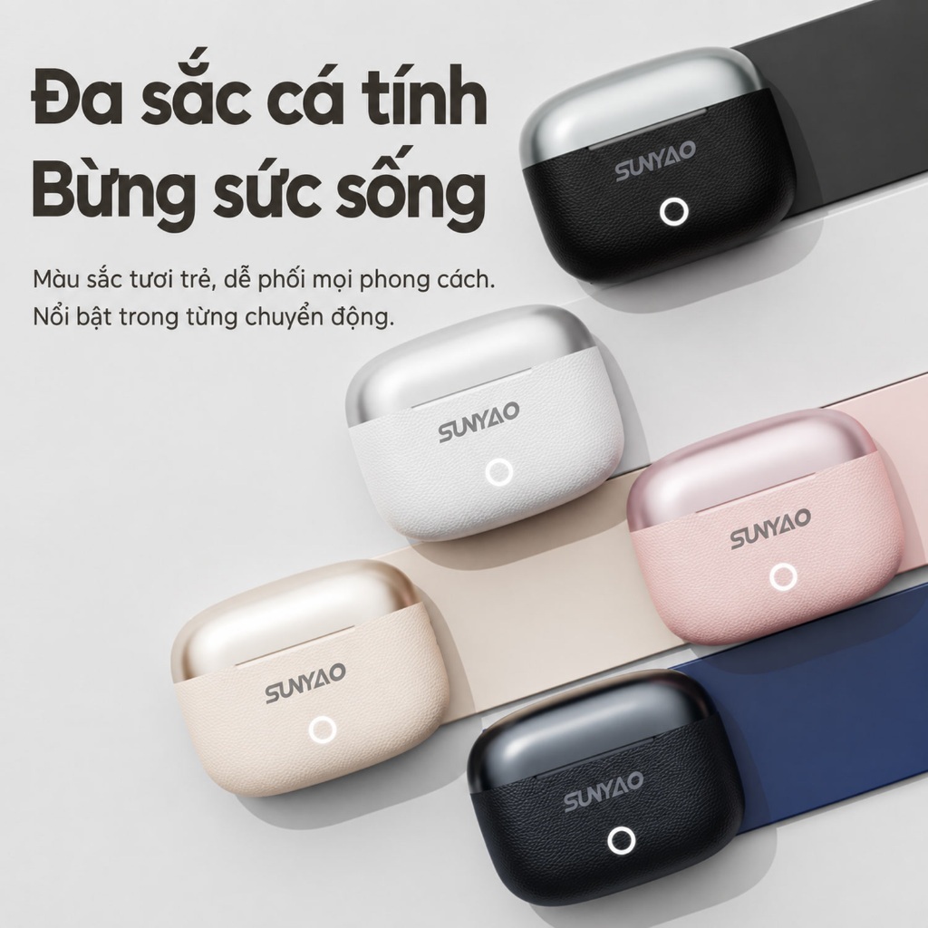 Tai nghe không dây Lenovo Sunyao LE221 Tai nghe nhét tai Tai nghe nhét tai có ENC khử tiếng ồn Vỏ kết cấu da pin 24H cho nhạc hoặc cuộc gọi Bluetooth 6.0 | BigBuy360 - bigbuy360.vn