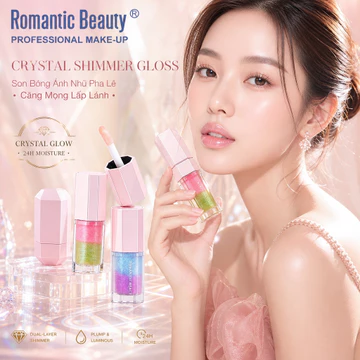Son bóng ngọc trai hai màu hơi lấp lánh Son bóng lấp lánh Son bóng dưỡng ẩm Son bóng Dễ dàng tô màu Son môi dầu không phai màu Trang điểm
