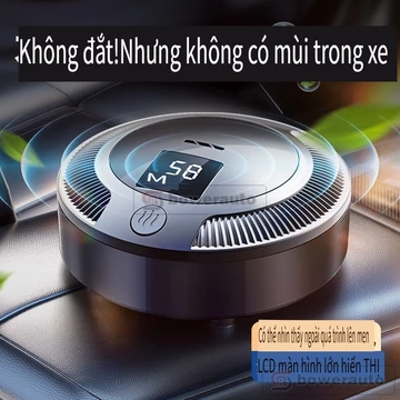 LCD Máy Lọc Không Khí Ô Tô Ion Âm Khử Mùi Formaldehyde Khử Mùi Khử Mùi Xe Ô Tô Ozone Máy Phát Điện Xe BAC04