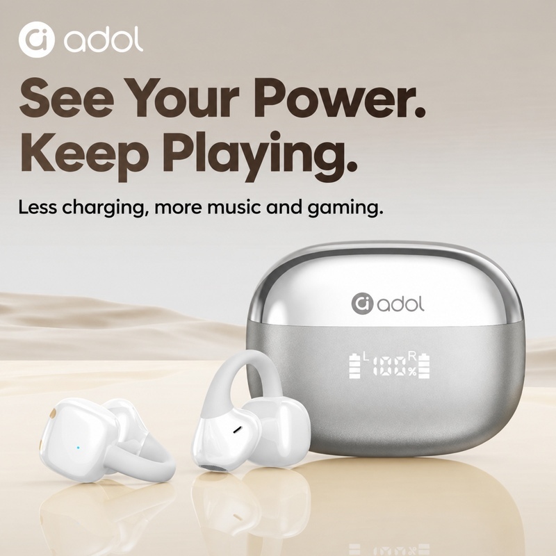 Tai Nghe Bluetooth ASUS Adol OWS-J118 - Pin lên đến 25 giờ, Khử Tiếng ồn ENC, Chống Nước IPX4,Đen,Trắng,Xanh lam,Màu tím,Hồng | BigBuy360 - bigbuy360.vn