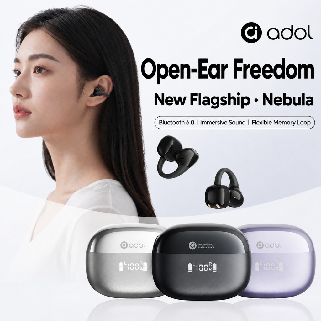 Tai Nghe Bluetooth ASUS Adol OWS-J118 - Pin lên đến 25 giờ, Khử Tiếng ồn ENC, Chống Nước IPX4,Đen,Trắng,Xanh lam,Màu tím,Hồng | BigBuy360 - bigbuy360.vn