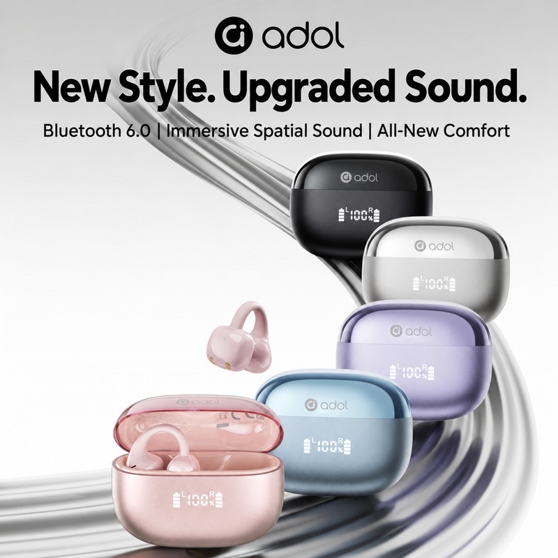 Tai Nghe Bluetooth ASUS Adol OWS-J118 - Pin lên đến 25 giờ, Khử Tiếng ồn ENC, Chống Nước IPX4,Đen,Trắng,Xanh lam,Màu tím,Hồng | BigBuy360 - bigbuy360.vn