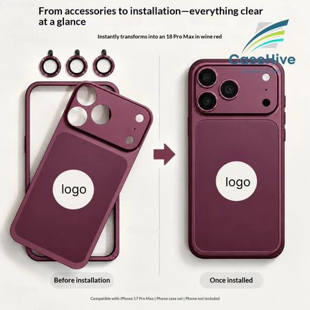 ốp camera iphone 17 pro max Ốp Lưng Cứng Kim Loại Ốp lưng ốp iphone 17 pro max ốp lưng 16 pro max ốp iphone 15 pro max opiphone 14 pro max 13 Pro ốp Phim Ống Kính Có Thể Tháo Rời Mô Phỏng Vỏ Chống Sốc