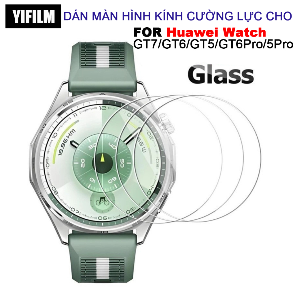 Kính Cường Lực Cho Huawei Watch GT7 GT 6 5 46mm 41mm Phim Bảo Vệ Màn Hình Chống Trầy Xước Cho Huawei GT6 GT5 46mm Đồng Hồ Phụ Kiện