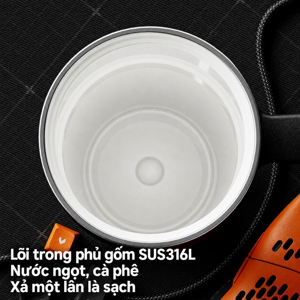 Sidagar Bình giữ nhiệt | Mở nắp một chạm | Dung tích lớn | Phủ gốm sứ | Giữ nóng lạnh | BigBuy360 - bigbuy360.vn
