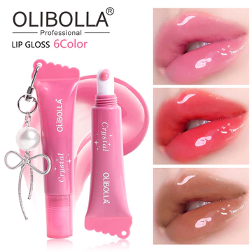 OLIBLA Kẹo Nước Bóng Son Bóng Dưỡng Ẩm Không Dính Dễ Dàng Tô Màu Chất Lỏng Peptide Son Bóng Son Bóng