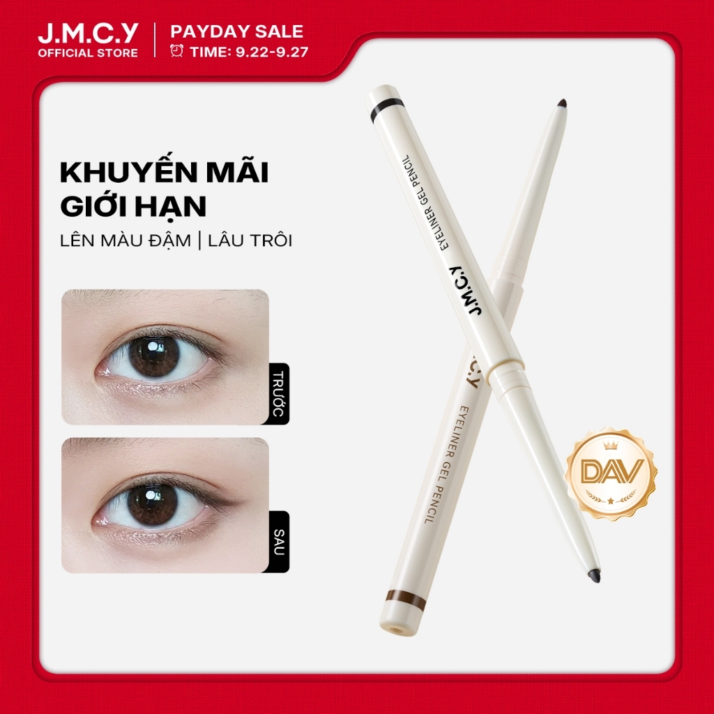 【Khuyến Mãi Giới Hạn】 J.M.C.Y Bút Kẻ Mắt Gel Chính Hãng Chống Nước Chống Dầu Không Lem Lâu Trôi 12h Lướt Mịn Ngòi 2mm