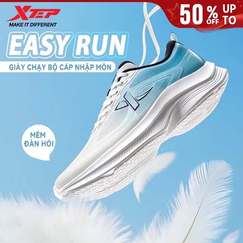 【XTEP】Easy run | 5KM+Giày chạy bộ nam thông gió tốt hấp thụ sốc Thích hợp cho mùa hè