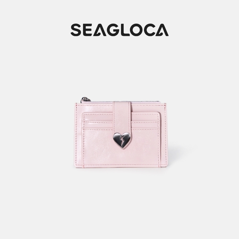 SeaGloca Mới Thời Trang Hàn Quốc Khóa Tình Yêu Sandwich Túi Đựng Thẻ Flap Giấy Chứng Nhận Túi Đựng Tiền Xu Cho Nữ 27