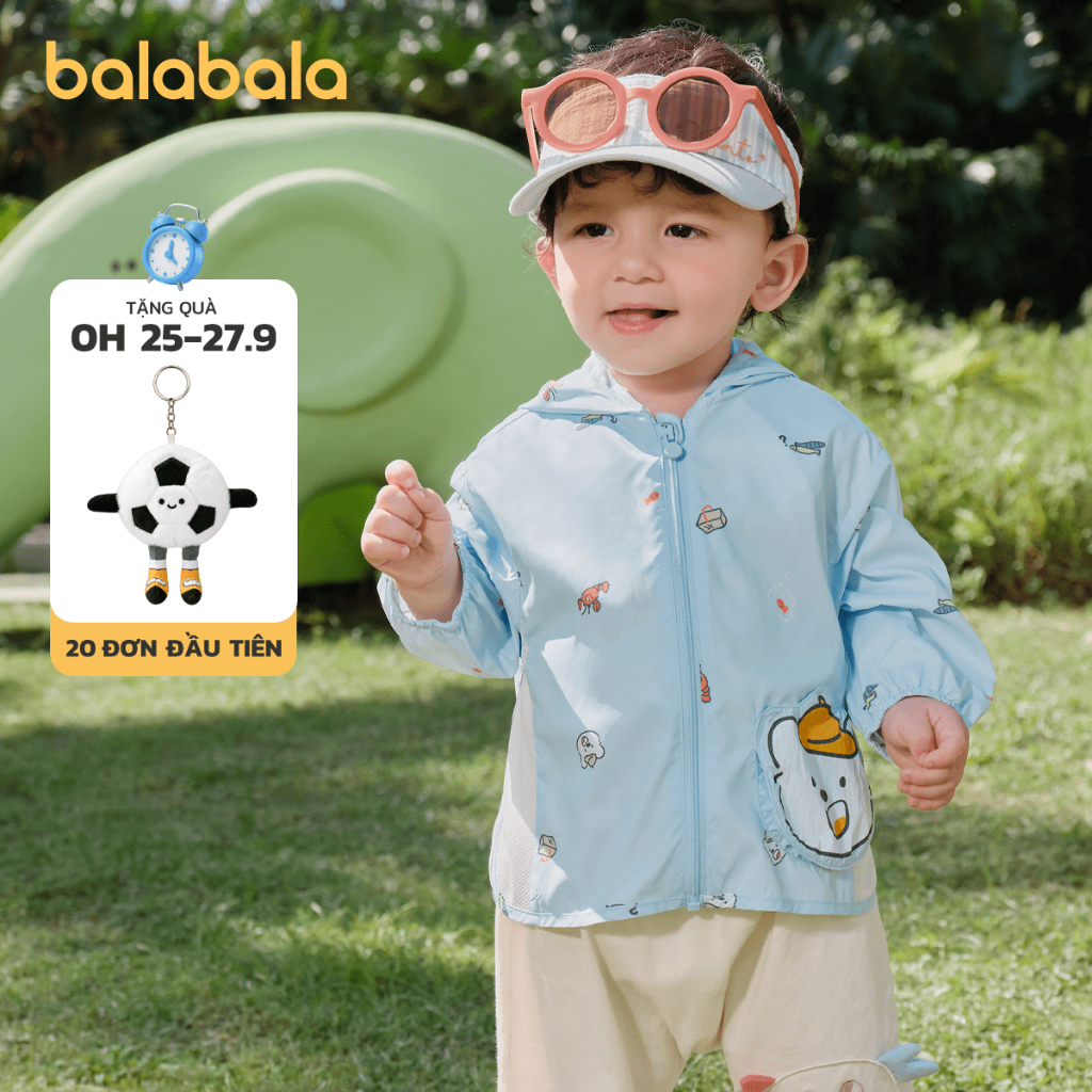 Balabala 2026 Mùa Hè Mới Cho Bé Có Mũ Trùm Đầu Dễ Thương Thời Trang Chống Nắng Áo Khoác Ngoài Áo Khoác Đáng Yêu Cho Bé Du Lịch Hàng Ngày Hoạt Động Ngoài Trời Có Mũ Trùm Đầu Hàng Ngày Áo Khoác Ngoài