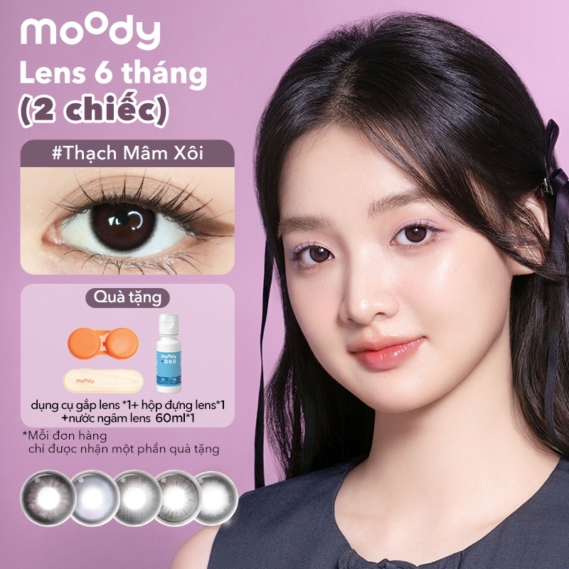 [lens moody 6 tháng-02 chiếc | lens 0 độ] Kính áp tròng moody, 6 tháng, dễ phối đồ, nhiều mẫu lựa chọn, link 0 độ tổng hợp(02 chiếc)