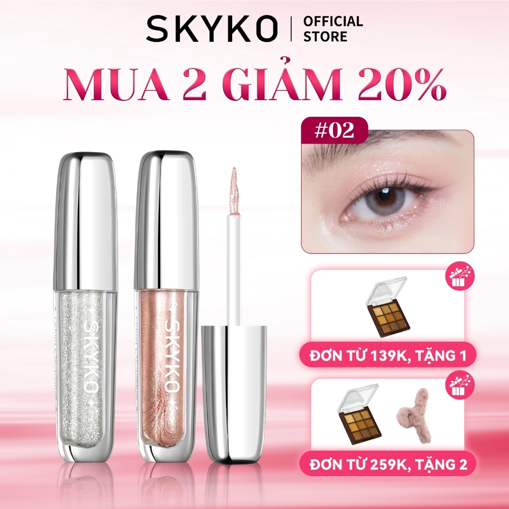 Phấn mắt dạng lỏng SKYKO Shining 6 màu