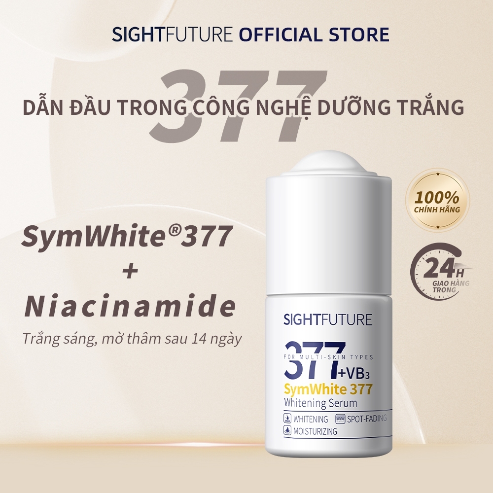 SIGHTFUTURE 377 SymWhite serum Tinh Chất Dưỡng Trắng Mờ Đốm Nâu Da Sáng Rạng Rỡ 18ml
