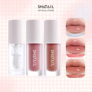 [3 MÀU MỚI] SHATAIL Lip Comfort Oil Son Dầu Dưỡng Có Màu Cho Môi Căng Bóng, Làm Mát Nhẹ, Dưỡng Ẩm Mềm Mượt Suốt Ngày 4ML