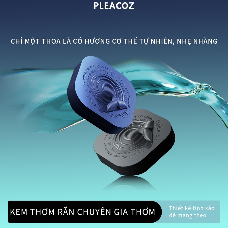 PLEACOZ Nước Hoa Khô Nam Hương Gỗ Đàn Hương 5g Dạng Sáp Không Cồn Mùi Gỗ Trầm Ấm Nam Tính Lưu Hương 12H Nước Hoa Mini Bỏ Túi Chính Hãng