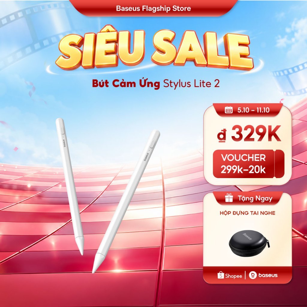 Bút Cảm Ứng Stylus 2 Series Baseus Có Đèn LED Chuyên Dụng Cho Pad Air 3 / 4 Pad Mini 5