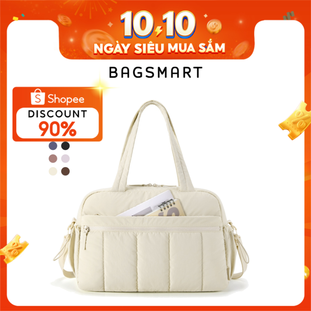 BAGSMART TÚI Du Lịch Túi Duffel Nhẹ Túi Tote Thể Thao Đeo Vai Tập Gym Hành Lý Cho Nữ Weekender TravelBag