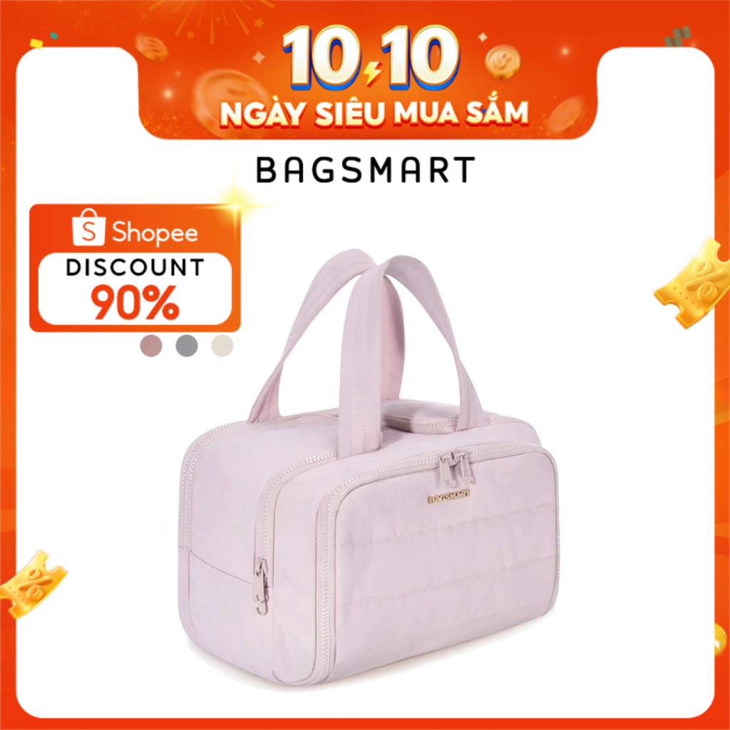 BAGSMART Túi đựng đồ vệ sinh cá nhân chống thấm nước túi washbag Túi đựng đồ trang điểm nhẹ set