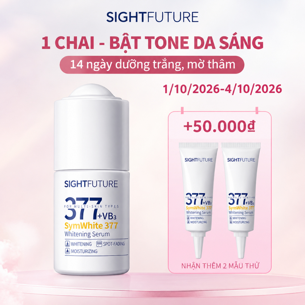 SIGHTFUTURE 377 SymWhite serum Tinh Chất Dưỡng Trắng Mờ Đốm Nâu Da Sáng Rạng Rỡ 18ml