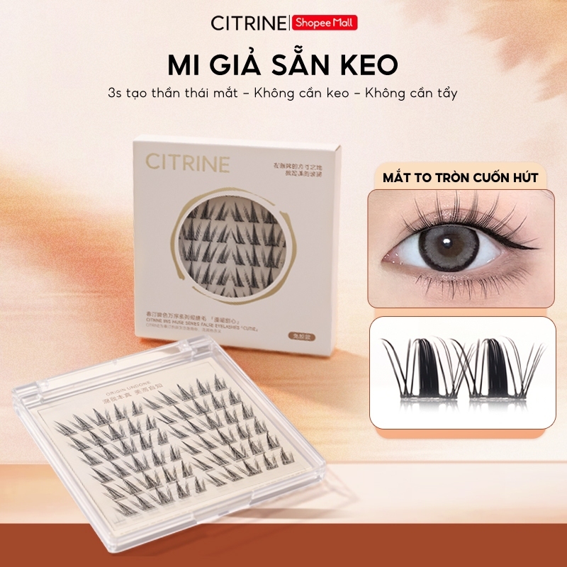 Lông mi giả tự dính không cần dùng keo CITRINE – Nhìn tự nhiên, dễ sử dụng, có thể tái sử dụng