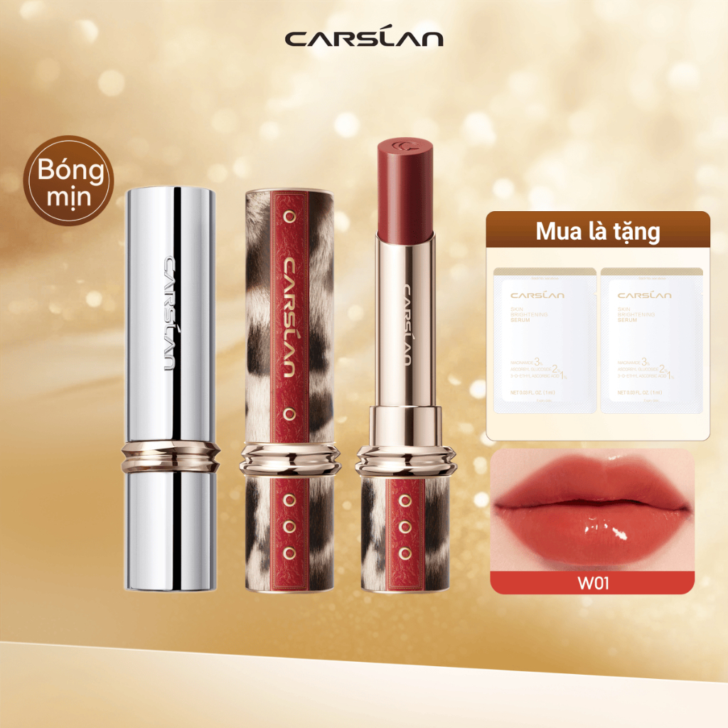 Son môi Carslan Flood Kissed Nhẹ bẫng trên môi Ánh nước trong suốt Giữ ẩm dưỡng ẩm 12H 3g