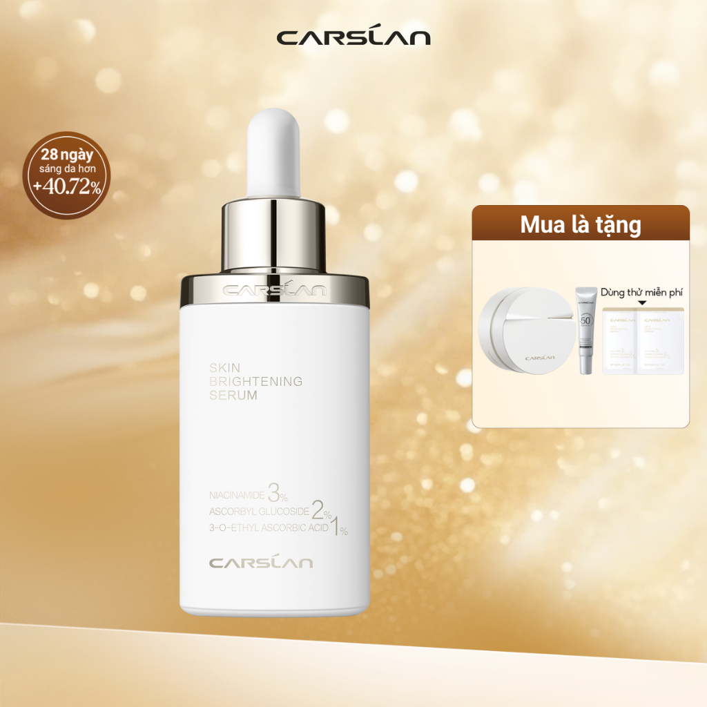 Tinh chất dưỡng sáng da Carslan mờ thâm mờ tàn nhang  28 ngày da nhạy cảm yên tâm sử dụng 30ml