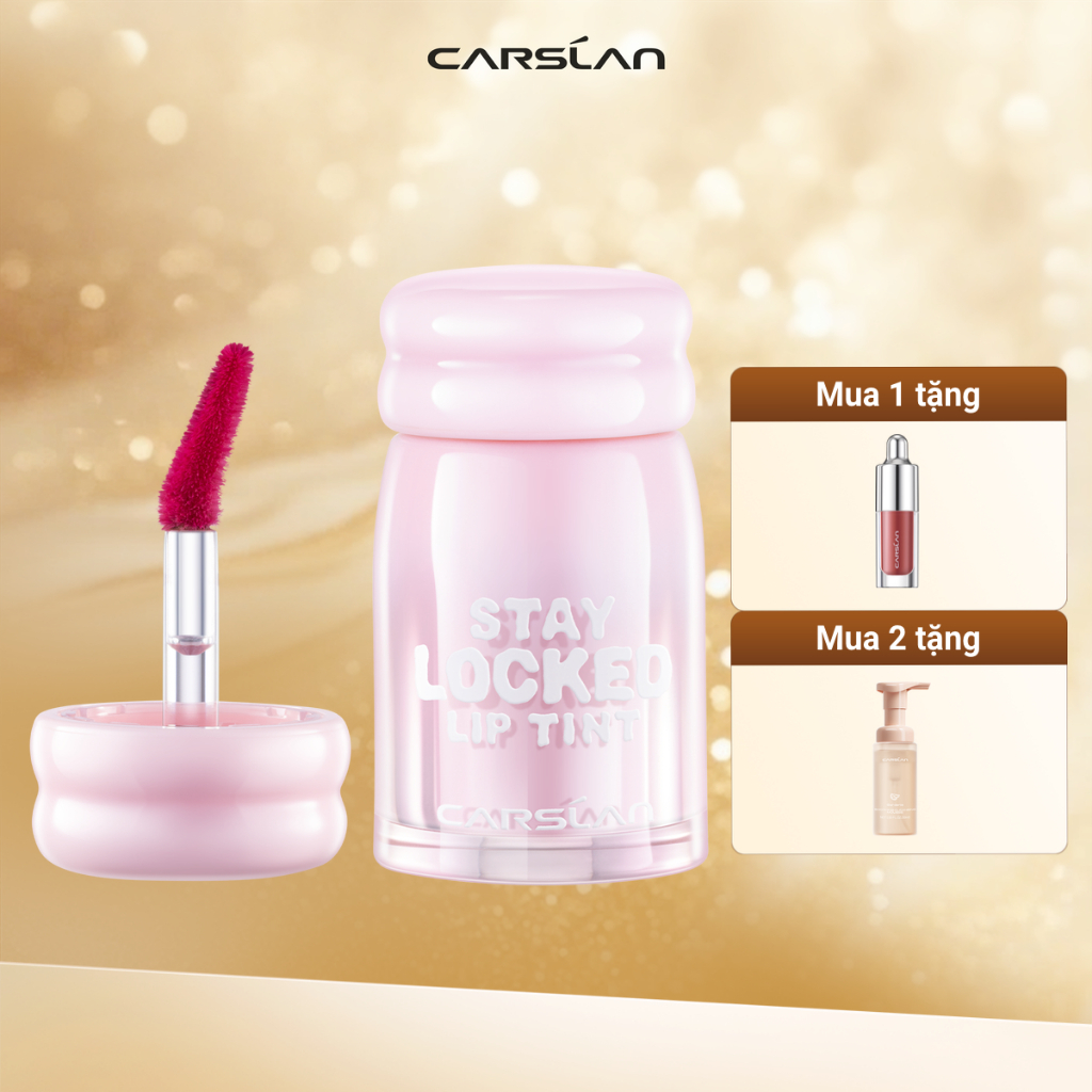 Son tint Stay Locked Carslan 1 phút khô nhanh  bám màu không dính ly 8H  2.8g
