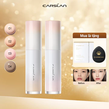 Kem tạo khối 3D Carslan che khuyết điểm bắt sáng tạo khối bám da không xuống tông ẩm mịn không khô da 24H 5g