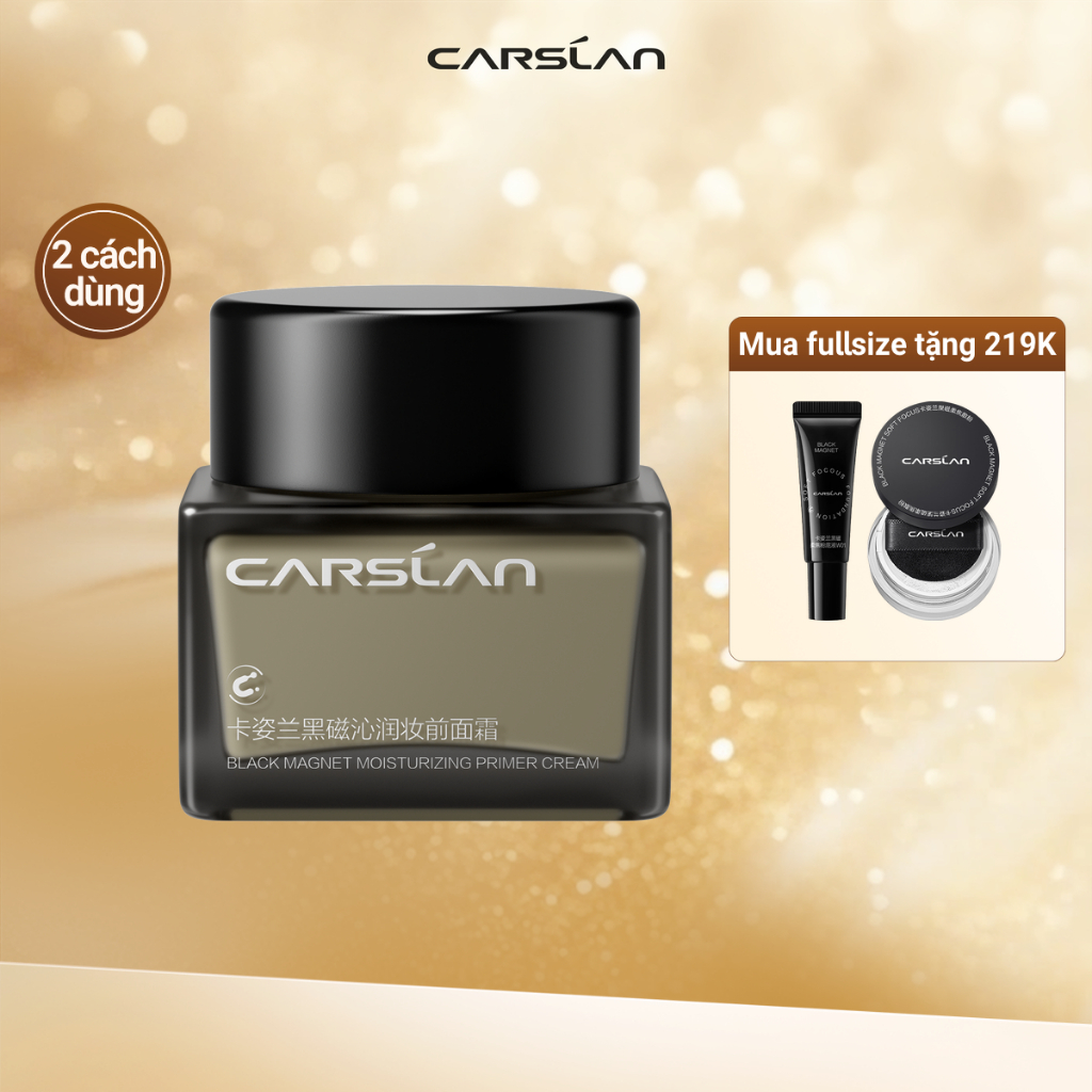 Kem lót dưỡng ẩm nam châm Carslan Black 35g
