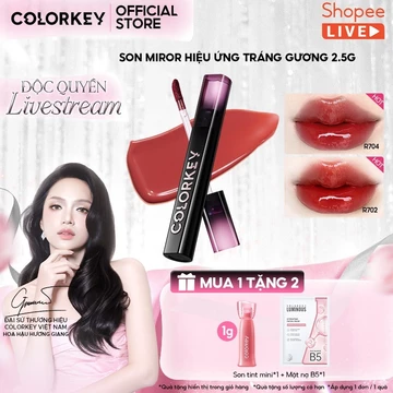 [KOL] Son Bóng COLORKEY, Gương Bóng Căng Mọng, Lâu Trôi, Son môi bóng 2.5g