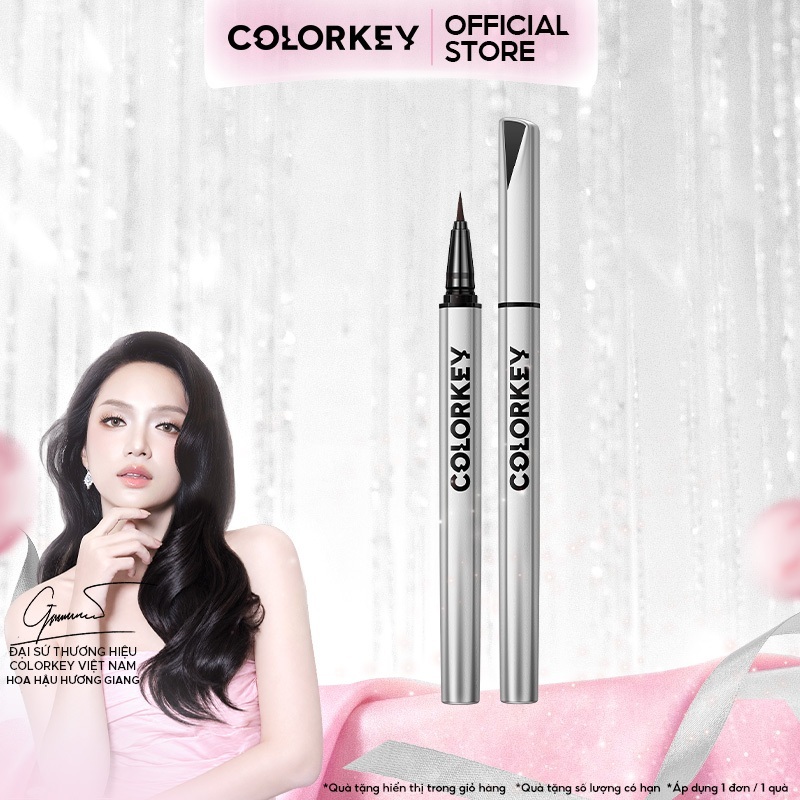 Bút Kẻ Mắt Nước Siêu Mảnh COLORKEY Chống Nước, Không Lem Trôi 0.5ml