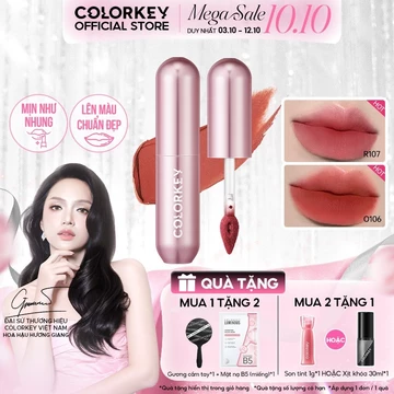 Son Bùn Lì Mịn Dễ Tán COLORKEY, Không Khô Môi, Che Phũ Rảnh Môi 2g