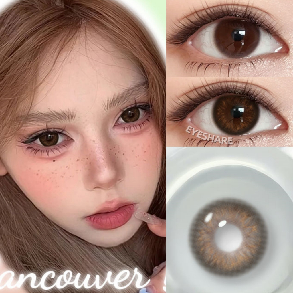 Eyeshare 2 Chiếc Bán Chạy Nhất Ống Kính Màu Màu Xanh Xanh Xám Dòng Ống Kính Mềm Mắt Tự Nhiên Đẹp Học Sinh Ống Kính Mỹ Phẩm